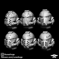 BATTLE DAMAGED SPACE HEADS 3D Printer Model