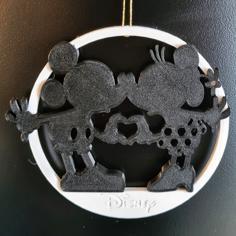 Disney Xmas Ornament – Mickey & Minnie 3D Printer Model