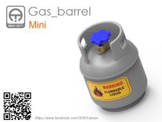 Gas Barrel 3D Printer Model