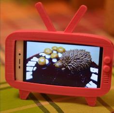 Phone Holder TV 3D Printer Model