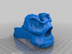 Airsoft M4 Skull Magwell Grip 3D Printer Model