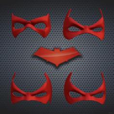 Red Hood Domino Inspired Mask Pack 3D Printer Model