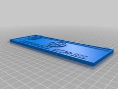 Harry Potter Hogwarts Express Sign With Wallmount 3D Printer Model