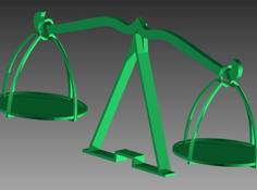 Scale To Compare Weight 3D Printer Model