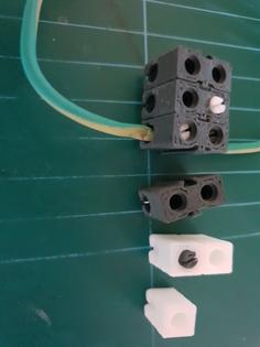 Fully Printable Terminal Block Electrical Connector – V2 3D Printer Model