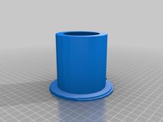 Beer Can Or Bottle Insert For Picnic Wineglass Holder 3D Printer Model