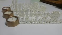 Christmas Tealight Holder 3D Printer Model