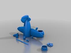 Gee Bee Airplane-Appleman-Remix Bank 3D Printer Model