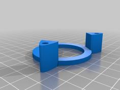 Loupe Holder For Steam Punk 3D Printed Goggles + Harbor Freight Addons 3D Printer Model