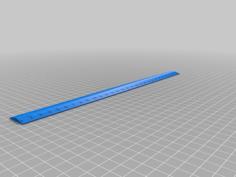 Customizable Ruler 3D Printer Model