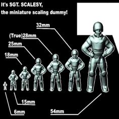 Sgt. Scalesby, The Miniature Scaling Dummy 3D Printer Model