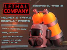 Lethal Company: Wearable Helmet & Tanks 3D Printer Model