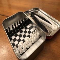 Mini Chess For Altoid Box 3D Printer Model