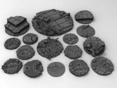 War Gaming Base Toppers 3D Printer Model