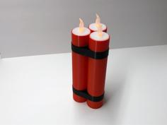 Dynamite Tea Light 3D Printer Model