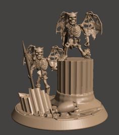 Skeleton Evil Little Imps / Demons – 28mm Undead 3D Printer Model