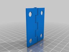 1-1/2″ Wide X 2″ Tall Hinge – No Assembly Required 3D Printer Model