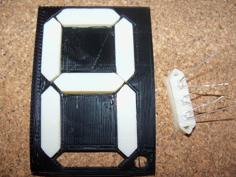 Big 4 Inch Seven Segment Display 3D Printer Model