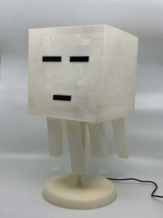 Minecraft Ghast Lamp With Stand 3D Printer Model