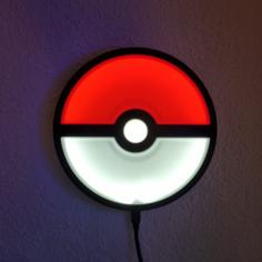 Pokéball Lamp 3D Printer Model