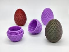 Dragon Egg With Threads! Great For Gifts And Easter 3D Printer Model