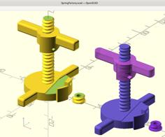 Spring Factory (Parametric) 3D Printer Model