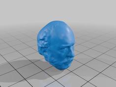 Dummy 13 – Middle Aged Bald, Bearded Alternative Head 3D Printer Model