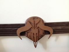 True Mandalorian Logo For Belt 3D Printer Model