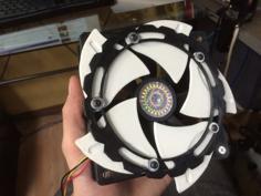 120mm Fan Aperture Door. 3D Printer Model