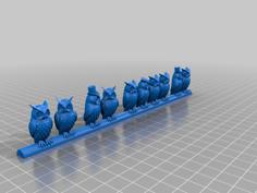 Group Of Owls 3D Printer Model