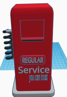 Old Gas Pump 3D Printer Model