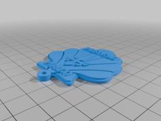 KEYRING KEYCHAIN SHELL ULTREIA ET SUSEIA. VIEIRA. CAMINO DE SANTIAGO 3D Printer Model