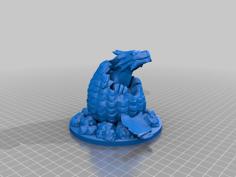 Baby Dragon Hatching Remake 3D Printer Model