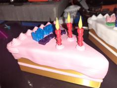 Birthday Cake Slice Gift Box 3D Printer Model