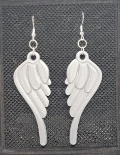 Angel Wings Earrings 3D Printer Model