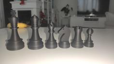 FIDE CHESS SET, STANDART BOY SATRANÇ TAŞLARI 3D Printer Model