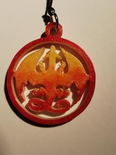 Wings Of Fire Keychain 3D Printer Model