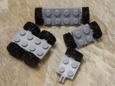 Lego Compatible Axles & Tires 3D Printer Model