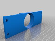 Single DIN Cubby Gauge Holder (52mm) 3D Printer Model