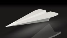 Cool Paper Plane – Desktop Business Card Holder 3D Printer Model