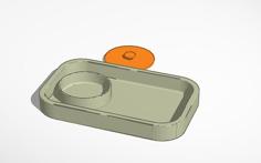 Tray With Round Box And Loose Lid 3D Printer Model