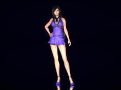 Final Fantasy VII Remake Tifa Lockhart – Purple Dress 3D Printer Model