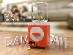 Dam-dam Candy Dispenser 3D Printer Model