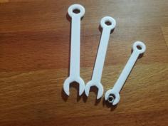 Parametric Wrench – Remixed For M3, M4 And M5 3D Printer Model