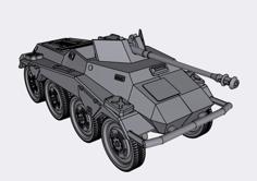 Sdkfz 234 Pack 3D Printer Model