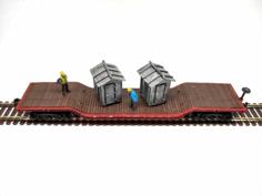 N Scale Small Equipment Sheds 3D Printer Model