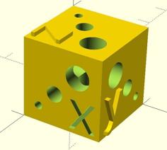 Test Cube For Calibration 3D Printer Model