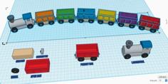 K-12 Design Project: Freight Car & Train 3D Printer Model