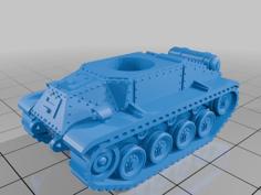 1-100 Kranesca And Vulcan Light Tank 3D Printer Model