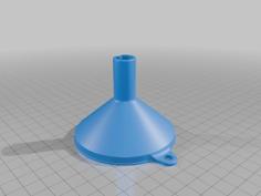 Simple Vented Funnel 3D Printer Model